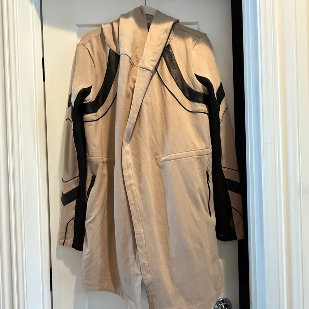 Blanc Noir Tan and Black Trench Coat
